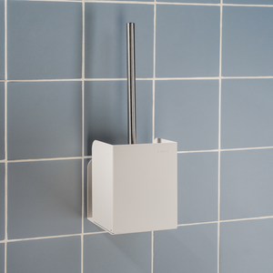 Cache brosse WC élégant et pratique à coller ou à visser au mur