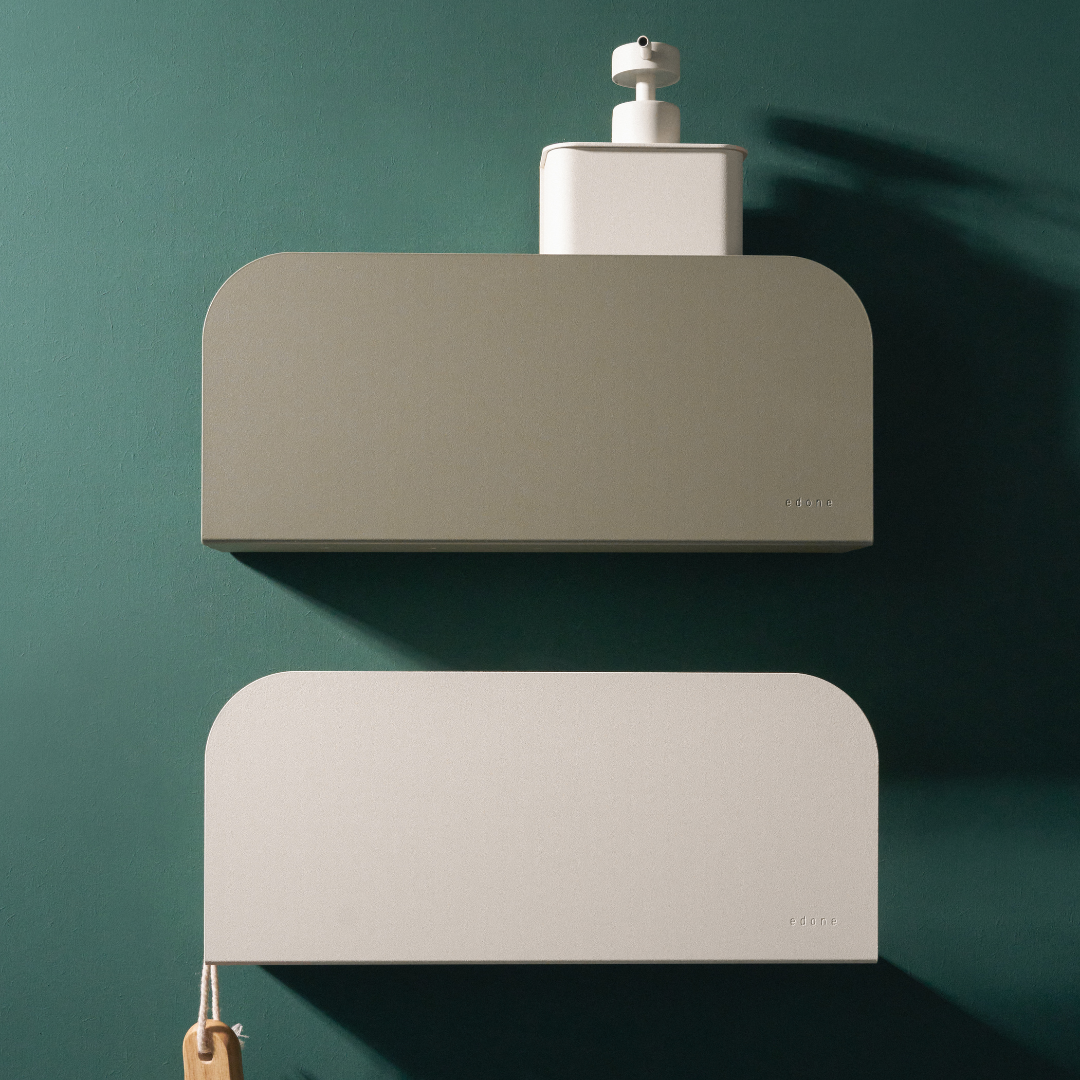 étagère de douche design et fixable au mur sans perçage qui ne rouille pas Image