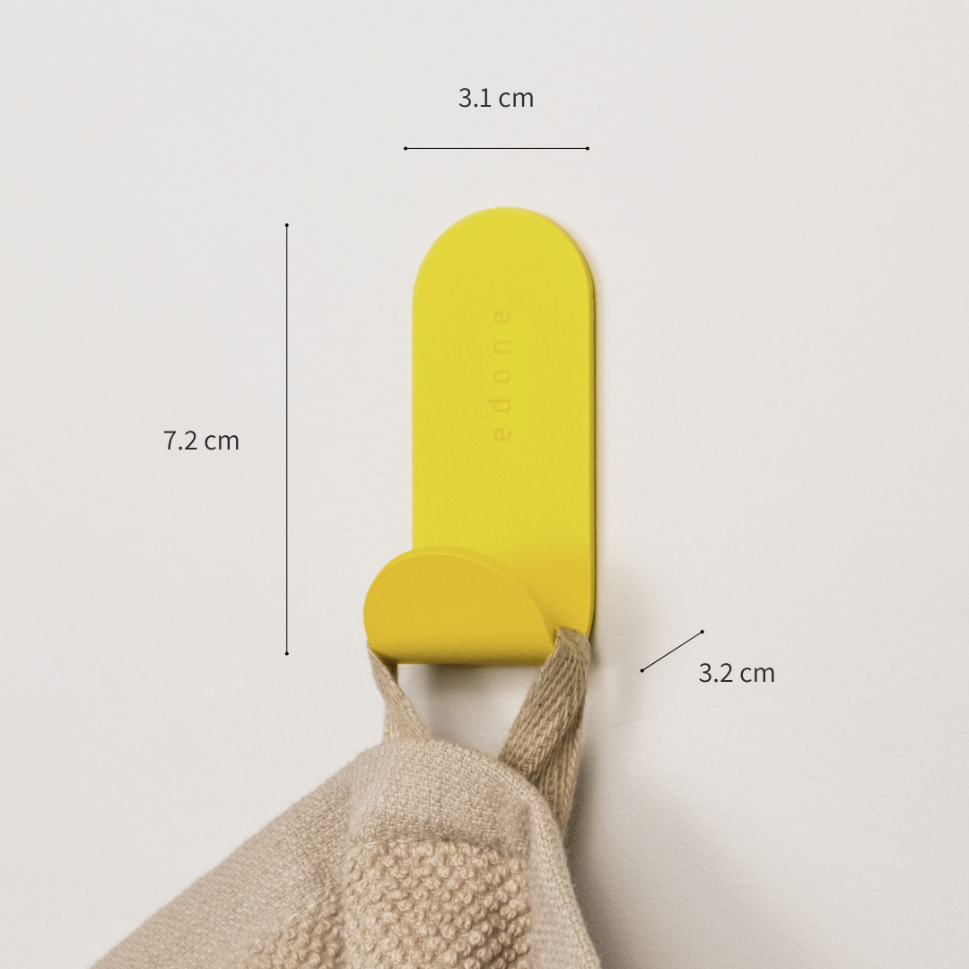 patère porte serviette ou torchon design et coloré fixable au mur sans perçage