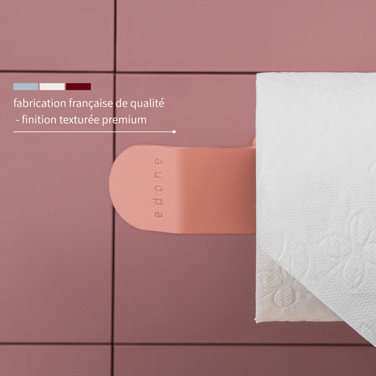 Schlichter Toilettenpapierhalter.