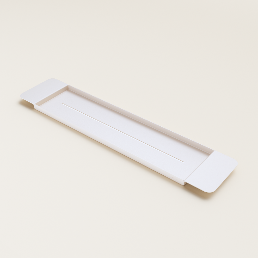 Table de baignoire - blanc neige